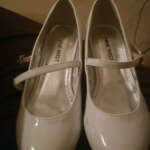 White Nine West Kids Shoes